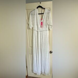 Lilly Pulitzer Parigi Scalloped Shell Lace Maxi NWT